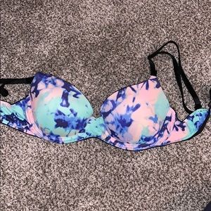 Pink tie dye bra